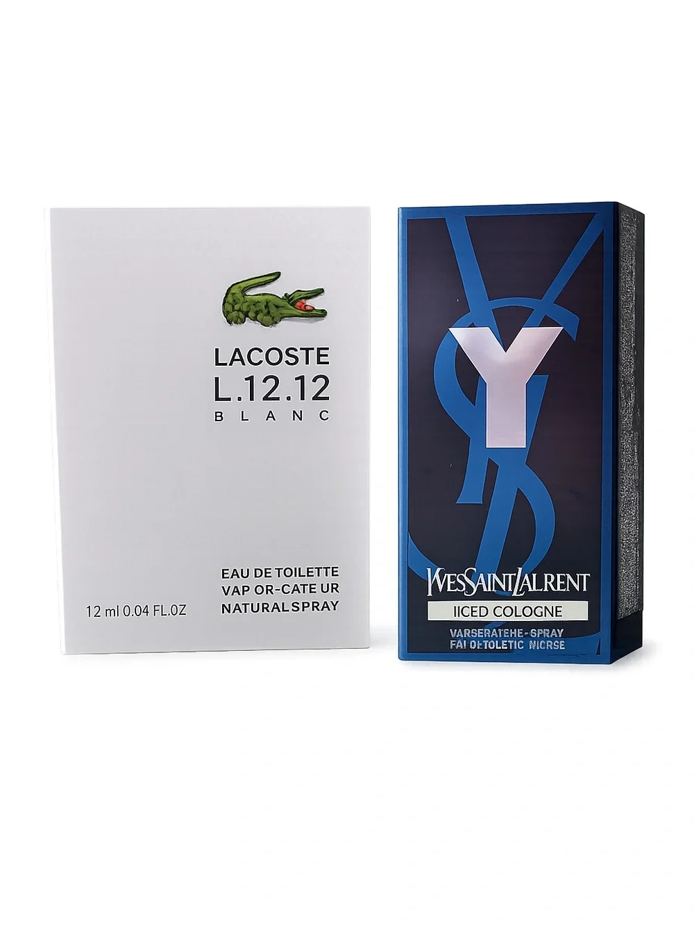 🔥❄️ YSL Y Iced Cologne + Lacoste L.12.12 Blanc Men’s Cologne Samples ❄️🔥 - Picture 1 of 5